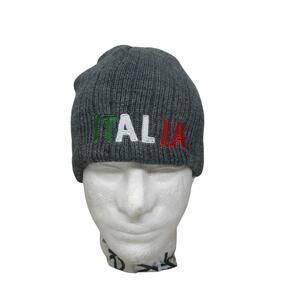 italia gray toque Hat Cap adult beanie
